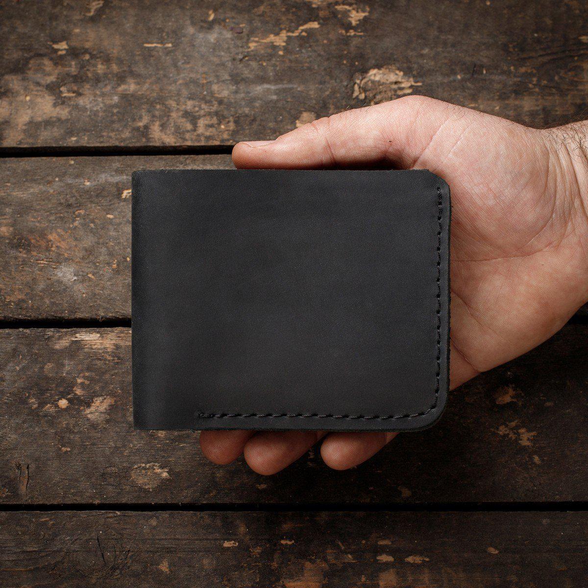 Іменний гаманець для чоловіків, шкіряний гаманець з гравіюванням "Череп"
