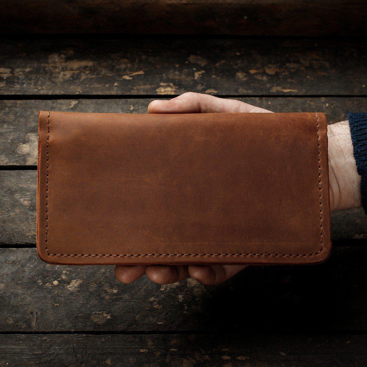 Іменний шкіряний гаманець з гравіруванням "Череп", портмоне шкіра ручна робота