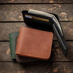 Шкіряний гаманець з гравіюванням, іменний гаманець на замовлення, гаманець handmade